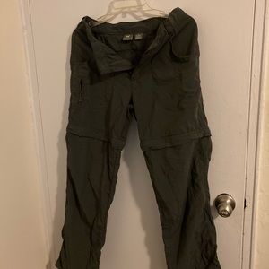 White Sierra Convertible Gray Nylon Pants